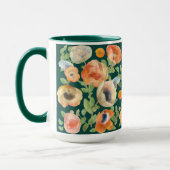 オレンジ春の花マグ マグカップ (左)