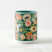 オレンジ春の花マグ マグカップ (中央)