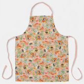 オレンジ春の花 エプロン (正面)