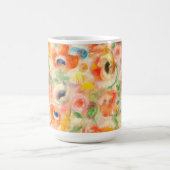 オレンジ春の花 コーヒーマグカップ (中央)