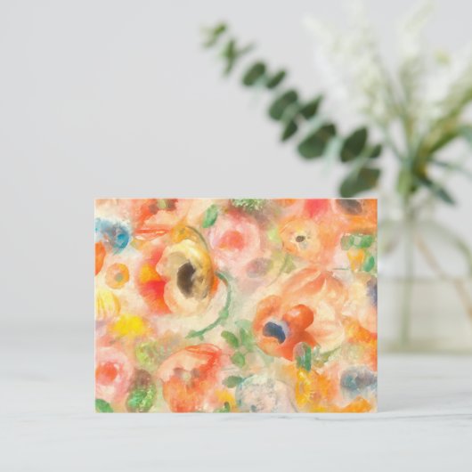 オレンジ春の花 シーズンポストカード (スタンド正面)