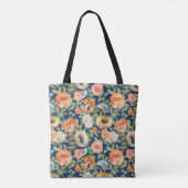 オレンジ春の花 トートバッグ (裏面)