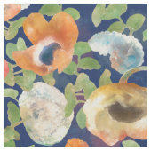 オレンジ春の花 ファブリック (クローズアップ)