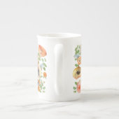 オレンジ春の花 ボーンチャイナマグカップ (裏面)