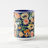 オレンジ春の花 マグカップ (中央)