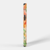オレンジ春の花 iPhoneケース (右側面)