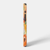 オレンジ春の花 iPhoneケース (左側面)