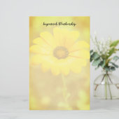 オレンジ春フラッシュアフリカデイジーフォトカスタム 便箋 (スタンド正面)