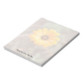 オレンジ春フラッシュアフリカデイジー花写真 ノートパッド (回転)