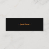 オレンジ春1 -花の写真 スキニー名刺 (裏面)