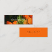 オレンジ春2 スキニー名刺 (正面/裏面)