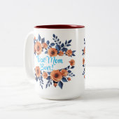 オレンジ最高のバラマムエバーエンチャントフローラマザー ツートーンマグカップ (正面左)