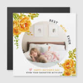 オレンジ最高の色の花母の日の写真 (正面/裏面)