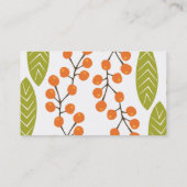 オレンジ果実の名刺 名刺 (裏面)