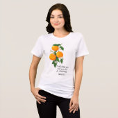 オレンジ果実 創世記12:2 トライブレンドTシャツ (正面全面)