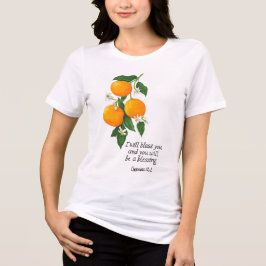 オレンジ果実 創世記12:2 トライブレンドＴシャツ