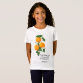 オレンジ果実 創世記12:2 Tシャツ (正面フル)