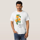 オレンジ果実 創世記12:2 Tシャツ (正面フル)