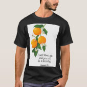 オレンジ果実 創世記12:2 Tシャツ (正面)