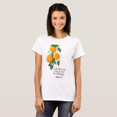 オレンジ果実 創世記12:2 Tシャツ (正面フル)