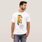 オレンジ果実 創世記12:2 Tシャツ (正面フル)