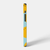 オレンジ果物のシームレスパターン iPhoneケース (左側面)