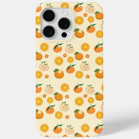 オレンジ柄 Case-Mate iPhoneケース (裏面)