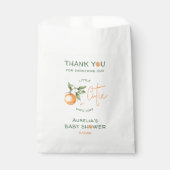 オレンジ柑橘系リトルかわいこちゃんサンキューベビーシャワー フェイバーバッグ (正面)