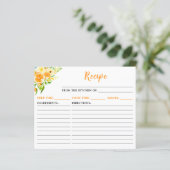 オレンジ柑橘系レシピカード (スタンド正面)