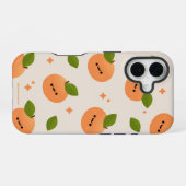 オレンジ柑橘類の果物 iPhone 16ケース (裏面横)