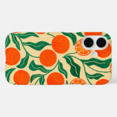 オレンジ柑橘類の華やかなボタニカル柄  Case-Mate iPhoneケース (裏面 (横))