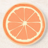 オレンジ柑橘類フルーツスライスのコースター コースター (正面)