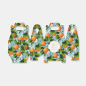 オレンジ柑橘類フルーツフローラパーティー フェイバーボックス (折り畳みなし)