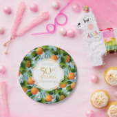 オレンジ柑橘類フルーツフローラパーティー ペーパープレート (パーティー)