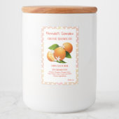 オレンジ柑橘類フルーツフローラ缶詰 フードラベル (正面)