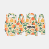 オレンジ柑橘類フルーツレトロパターンサンキュー フェイバーボックス (折り畳みなし)