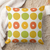 オレンジ柑橘類フードパターン クッション (ブランケット)