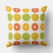 オレンジ柑橘類フードパターン クッション (裏面)