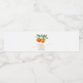 オレンジ柑橘類リトルかわいこちゃんオンザウェイベビーシャワー ペットボトルラベル (シングルラベル)