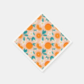 オレンジ柑橘 スタンダードカクテルナプキン (角)