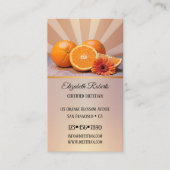 オレンジ栄養士栄養士名刺 名刺 (正面)