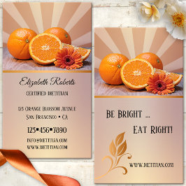 オレンジ栄養士栄養士名刺 名刺