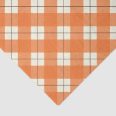 オレンジ格子縞のティッシュペーパー 薄葉紙 (詳細)