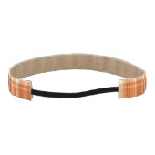 オレンジ格子縞 アスレチックヘッドバンド (裏面)