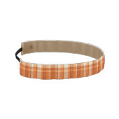 オレンジ格子縞 アスレチックヘッドバンド (左)