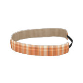 オレンジ格子縞 アスレチックヘッドバンド (右)