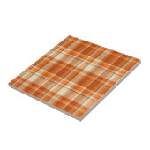 オレンジ格子縞 タイル (側面)