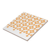 オレンジ格子縞 タイル (側面)