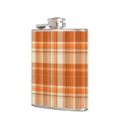 オレンジ格子縞 フラスク (左)