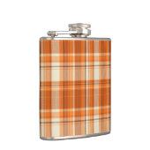 オレンジ格子縞 フラスク (右)